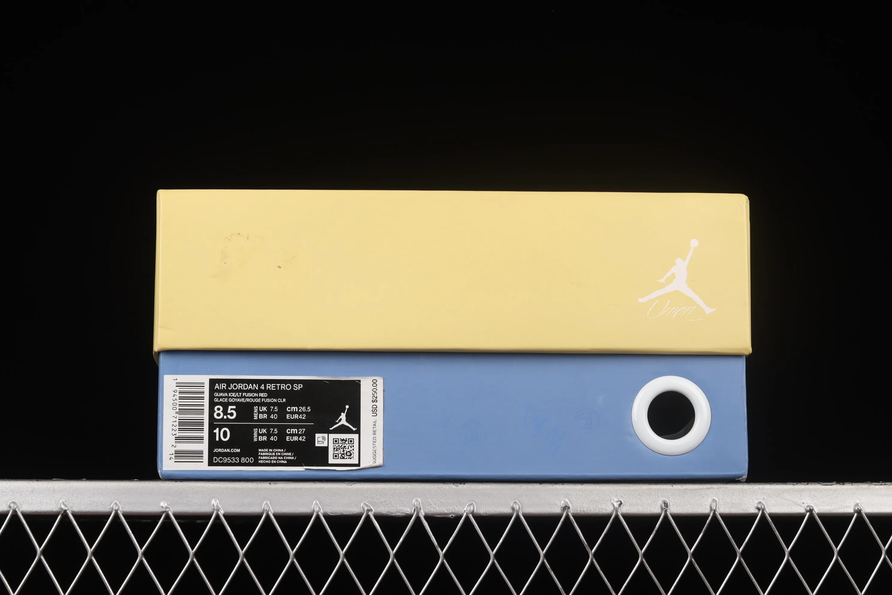 All categories Air Jordan Jordan series basketball shoes Air Jordan 4 foreign trade version Union La x Air Jordan 4 Retro AJ4 Joe 4 Union Pink Blue Knight DC9533-800